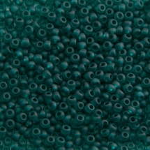 Бисер 50710 Чешский Preciosa 10/0, Прозрачный матовый TM, Зеленый, Круглый, (УТ100010335)