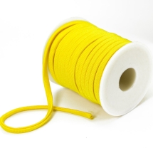 Шнур Нейлоновый Эластичный, Цвет: Желтый, Размер: 5x3мм, (УТ100009746)