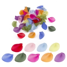 Шапочки для Бусин Акрил Матовые, Прозрачные, Цветок, Цвет: Микс, Размер: 21x19мм, Отверстие 1мм, около 40шт/25г, (УТ100009635)