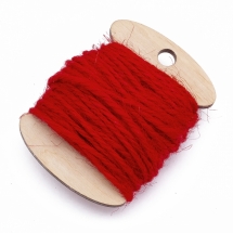 Мотузка декоративна, Колір: Червоний, Розмір: Товщина 2 мм, (УТ100009763)