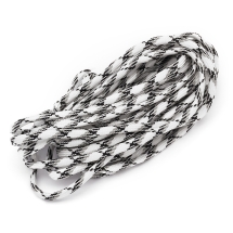 Шнур Паракорд Полиэстер и Спандекс 7-ми жильный Полосатый, Цвет: Белый, Размер: 4мм, (УТ100009114)