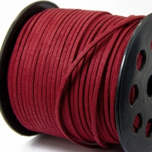Шнур Замшевый, Цвет: Красный, Размер:  2.7х1.4мм, (УТ100009882)