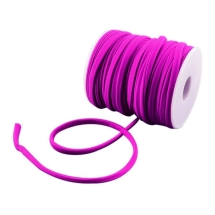 Шнур Нейлоновий Еластичний, Колір: Фуксія, Розмір: 5x3мм, (УТ100009740)