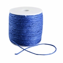 Бечевка Декоративная, Джутовый Пеньковый Шнур, Цвет: Синий, Размер: 2мм, (УТ100009760)