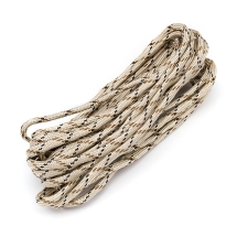 Шнур Паракорд Полиэстер и Спандекс 7-ми Жильный Полосатый, Бежевый, 4мм, (УТ100009123)