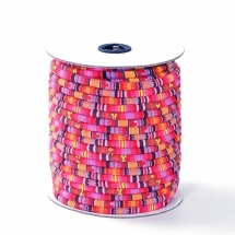 Шнур Текстильный, Этнический стиль, Цвет: Красный, Размер: 4мм, (УТ100009197)