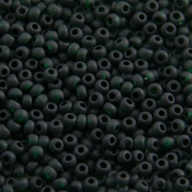Бисер 50150 Чешский Preciosa 10/0, Прозрачный NT, Зеленый матовый, Круглый, (УТ100010878)