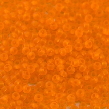Бисер 90000 Чешский Preciosa 10/0, Прозрачный NT, Оранжевый матовый, Круглый, (УТ100010881)