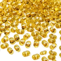 Бісер Preciosa FARFALLE 17050, Прозорий зі срібною смугою TSL, Розмір 3.2x6.5мм, Колір: Золотистий (УТ100010944)