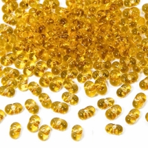 Бисер Preciosa FARFALLE 10050, Прозрачный NT, Размер 3.2x6.5мм, Цвет: Золотистый (УТ100010946)