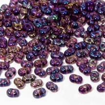 Бісер Preciosa FARFALLE 21060, Прозорий райдужний TR, Розмір 3.2x6.5мм, Колір: Фіолетовий (УТ100010976)