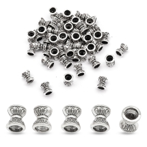 Конус Шапочки для Бусин Двусторонние, Металлические, Античное Серебро, 6.5х5мм, Отверстие 1.5х3.5мм, (УТ100011129)