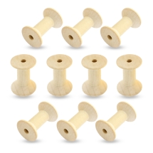 Катушка Деревянная для Намотки Нитей и Шнуров, 29-30x20мм, Отверстие 6мм, (УТ100011463)