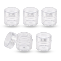 Контейнер для Бисера и Бусин Пластиковый, Бесцветный, 3.4x3.3см, Обьем 10мл, (УТ100011823)