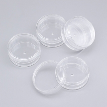 Контейнер для Бисера и Бусин, Пластик, Цвет: Бесцветный, Размер: 5x2.2см, Обьем 10мл, (УТ100011824)