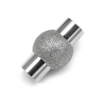 Застежка Магнитная Звездная Пыль, Нержавеющая Сталь, Цвет: Серебро, Размер: 19x11мм, Отв. 6мм, (УТ100010963)