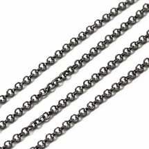 Цепь Якорное Плетение, Железо, Цвет: Оружейная Сталь, Звено: 2х2мм, Толщина 0.7мм, (УТ100012654)