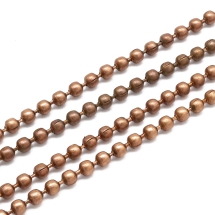 Цепь Плетение Перлина Неразъемная Железная, Медный Цвет, Звено 1.5мм, (УТ100012664)