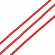 Цепь Витое Плетение, Железо, Цвет: Красный, Звено: 3х2мм, Толщина 0.6мм, (УТ100012678)