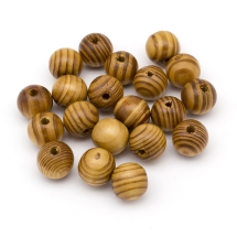 Бусины Деревянные Круглые Окрашенные, Коричневый, 18мм, Отверстие 4.5мм, (УТ100012568)