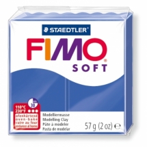 Полімерна Глина, FIMO Soft, №33 (57г), Колір: Блискучий-синій, (УТ100013500)