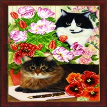 Бусины Натуральный Лабрадорит, Граненые, На нитях, Круглые, Цвет: Серый, Размер: 8мм, Отв. 1мм, около 42шт/36см/нить, (УТ100011650)