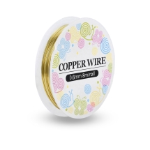 Медная Проволока 0.6мм/8м, Золото, 0.6мм, около 8м/катушка, (УТ100013745)