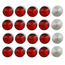 Стразы Стеклянные Конус, с Покрытием Задней Стороны, Цвет: Красный, Размер: 8x4.5мм, (УТ100013772)