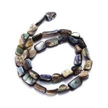 Бусины Натуральный Морской Перламутр Абалон Фигурные, 10~16x6~9x4~6мм, Отверстие 1мм, около 45шт/39см/нить, (УТ100014018)