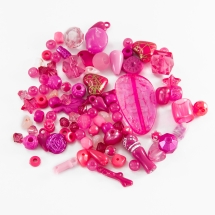 Бусины Акрил "Бомбей" Смешанные Формы, Цвет: Орхидея, Размер: 5.5~28x6~20x3~11мм, Отверстие 1~5мм, (УТ100014226)