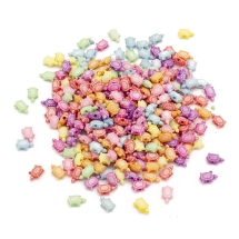 Бусины Акрил Черепаха, Крафт Стиль, Цвет: Микс, Размер: 10x6x4.5мм, Отверстие: 1.5мм, около 350шт/50г, (УТ100014241)