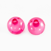 Бусины Акрил Прозрачные, Бусина в Бусине, Круглые, Цвет: Розовый, Диаметр: 10мм, Отверстие 2мм, около 96шт/50г, (УТ100014309)