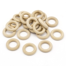 Конектор Кільце Дерев'яний Непофарбований, 30х6мм, Отвір 18мм, (УТ100012839)