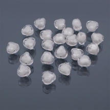 Бусины Акриловые Сердце, Прозрачные, Граненые, Бусина в Бусине, Цвет: Бесцветный, Размер: 14x13x10мм, Отверстие 2мм, около 54шт/50г, (УТ100014356)