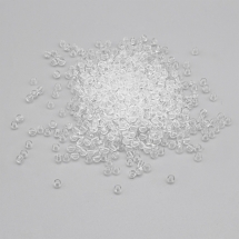 Намистини Акрил, Прозорі, Круглі, Колір: Безбарвний, Розмір: 4 мм, Отвір 1мм, близько 700 шт / 25 г, (УТ100014380)