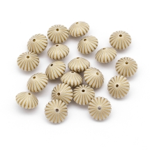 Бусины Акриловые "Париж" Биконус, с Рисунком Металлик Золото, Цвет: Бежевый, Размер: 10.5x15мм, Отверстие 1.5мм, (УТ100014400)