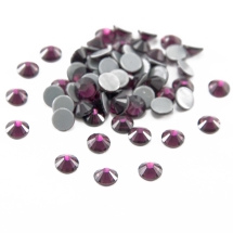 Стеклянные Стразы - Кабошоны, Граненые, Класс А, Плоские Круглые, Цвет: Фуксия, Размер: 2.7~2.8мм, (УТ100014460)