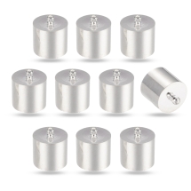 Концевики для Шнура, Латунь, Серебро, 11х7мм, Внутренний Диаметр 6мм, Отверстие 1мм, (УТ100014842)