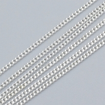 Ланцюг Вите Плетіння, Залізо, Колір: Срібло, Ланка: 2.7x2мм, Товщина 0.6мм, (УТ100014952)