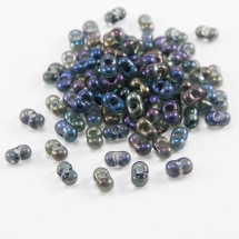 Бісер Preciosa FARFALLE 41010, Прозорий райдужний TR, Розмір 3.2x6.5мм, Колір: Бузковий (УТ100015441)