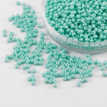 Бисер 03164 Чешский Preciosa 10/0, Солгель Окрашенный SDC, Бирюзовый, Круглый, (УТ100015476)