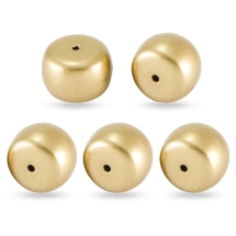 Бусины Акриловые Лакированные, Матовые, Плоские Круглые, Цвет: Золото, Размер: 20x14мм, Отверстие 2мм, (УТ100015482)
