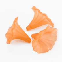 Бусины Акрил Матовые, Прозрачные, Цветок, Цвет: Шоколад, Размер: 41x35x35мм, Отверстие 3мм, (УТ100015487)