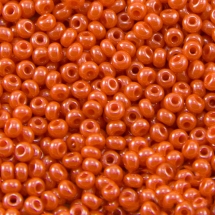 Бисер 93141 Чешский Preciosa 10/0, Естественный непрозрачный NO, Оранжевый, Круглый, (УТ100015561)