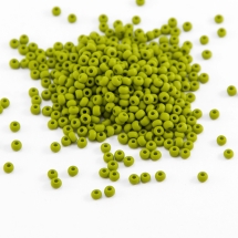 Бисер 53430 Чешский Preciosa 10/0, Непрозрачный Матовый OM, Оливковый, Круглый, (УТ100015564)