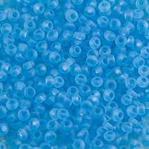 Бисер 60010 Чешский Preciosa 10/0, Прозрачный Матовый TM, Голубой, Круглый, (УТ100015565)