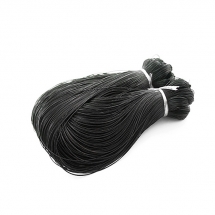 Шнур Декоративний Металізований, Колір: Чорний, Розмір: Діаметр 0.8мм, близько 100м/зв'язка, (УТ100015654)