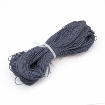 Шнур Вощений Поліестер, підходить для плетіння браслетів, Колір: Темно-сірий, Розмір: Діаметр 1мм, близько 80м/зв'язка, (УТ100015762)