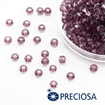 Бисер 20010 Чешский Preciosa 6/0, Прозрачный NT, Фиолетовый, Круглый, (УТ100015842)