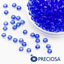 Бисер 30030 Чешский Preciosa 6/0, Прозрачный NT, Синий, Круглый, (УТ100015845)